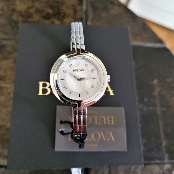 Bulova Women's 96P214 Diamond Watch - Picture 3 of 9
